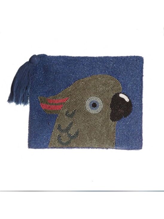 Handbags - NWT Guadalupe Cacatua Beaded Clutch in Blue